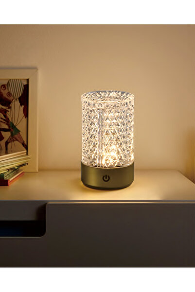 Home Işıltılı Tasarım, Sıcak Atmosfer - Kristal LED Masa Lambası