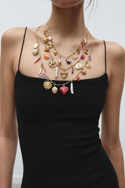 stravis Multi-Charmed Necklace