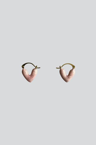 stravis Pink Enamel Earrings
