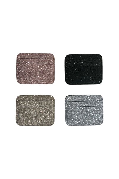 stravis Italian Silvery Black Card Holder