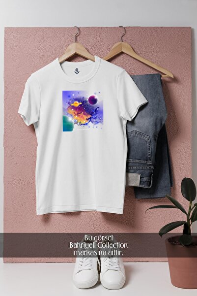bahriyeli.jpeg Oversize kroj Planet i nebo dizajnirani unisex T-shirt
