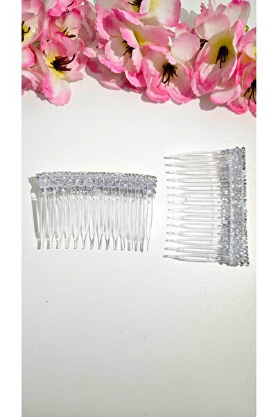 cityvision Taşlı Yan Tarak Toka 2 Adet 7 Cm