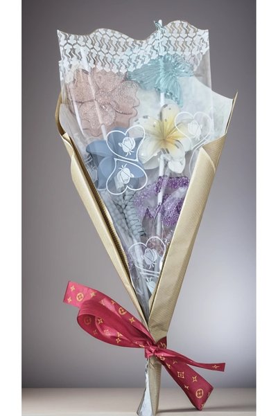cityvision Hair Clip Bouquet - 8 Pieces Medium and Large Size - Mixed Model and Color Will Come - Gift
