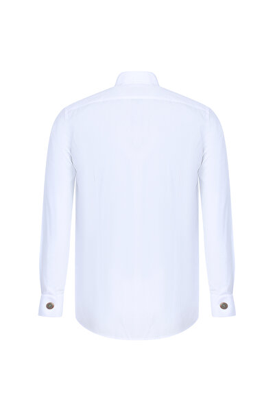 Kiğılı Ata Yaka Slim Fit вузький крій бавовняна сорочка