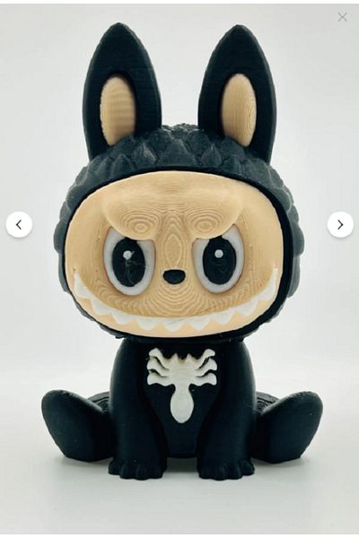 Kaptan Mavi Labubu Venom 3D Figure Figurine Toy 10 cm
