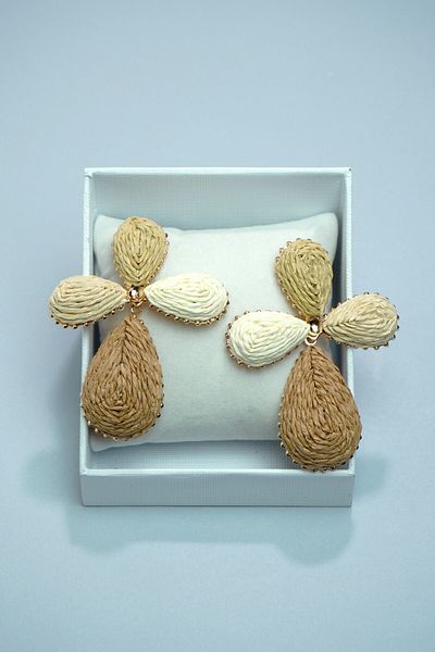 Rumon Wicker Knitted Earrings