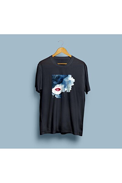 Generic Brand supradimensionat Desen de femei și buze feminine unisex tricou