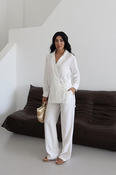 İstangül Butik بدلة Urban Chic ذات الياقة المزدوجة