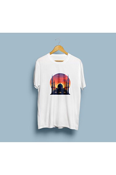 Generic Brand Oversize Cami Silhouette / Mosque Design Unisex T-Shirt
