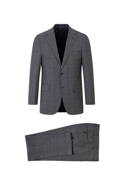 Abdullah Kiğılı Regular Fit Wool Plaid Suit
