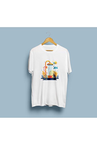 eioswear Cap de duș unisex supradimensionat și design solar tricou