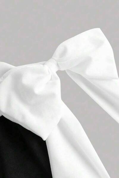 Varyete Detail mašle Midi Délka Variety Šaty