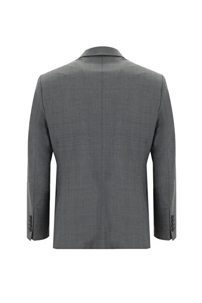 Abdullah Kiğılı Slim Fit Dar Kesim Yünlü Klasik Desenli Takım Elbise