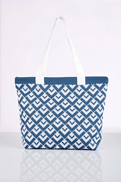 Sebir Moda V-подібна трикотажна сумка через плече та пляжна сумка