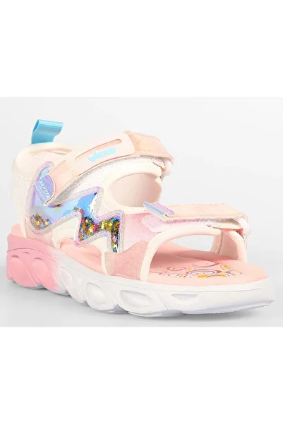 Kocamanlar Ayakkabı Vicco Legendy Orthopedic Lighted Children's Sandals White