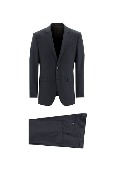Abdullah Kiğılı Slim Fit Slim Fit Woolen Classic Patterned Suit