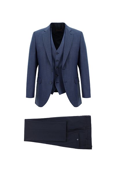 Abdullah Kiğılı Regular Fit Woolen Combination Vest Suit