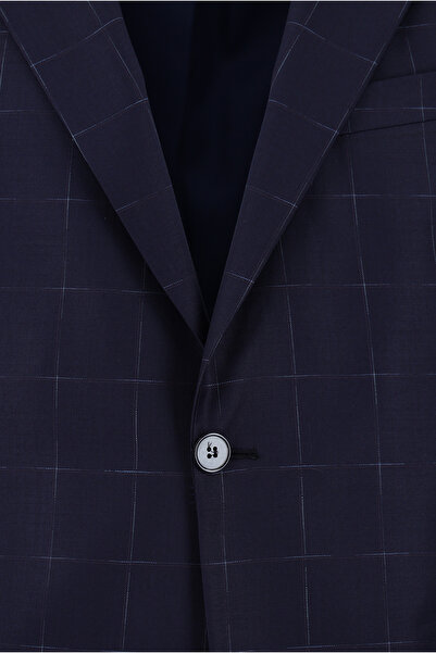 Abdullah Kiğılı Yünlü Klasik Kareli Takım Elbise