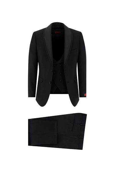 Kiğılı Tuxedo & Groom Suit - Slim Fit Slim Fit with Shawl Collar Vest