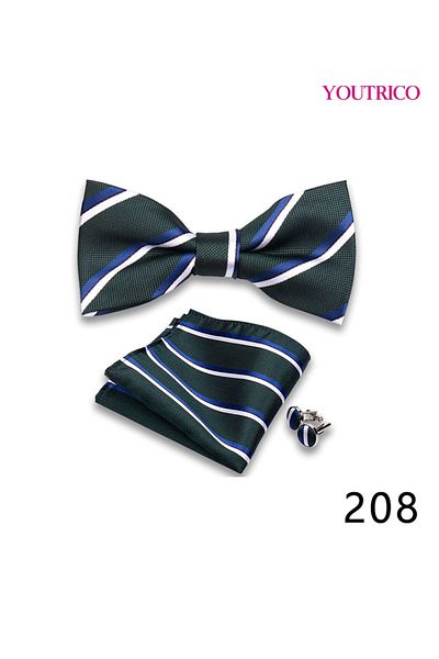Youtrico Suit Tie Handkerchief Cufflink-Premium Handmade 3-Piece