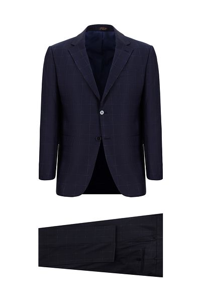 Abdullah Kiğılı Classic Checkered Wool Suit