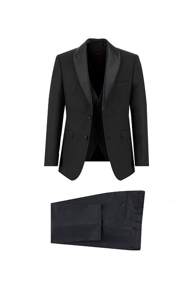 Kiğılı Tuxedo & Groom Suit - Slim Fit Slim Fit with Shawl Collar Vest