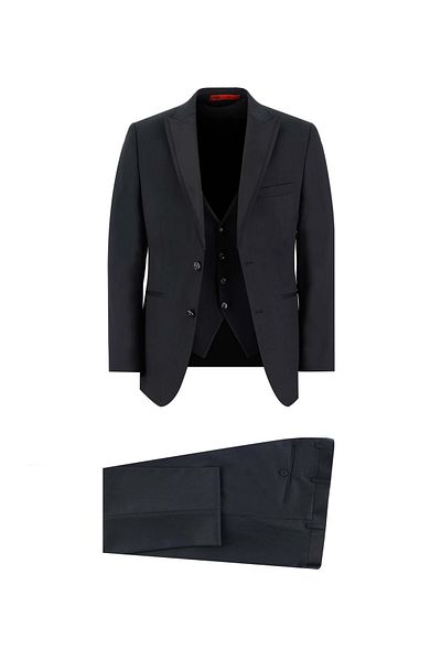 Kiğılı Slim Fit Slim Fit Pointed Collar Tuxedo & Groom Suit with Vest
