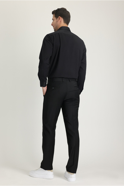 Kiğılı Relaxed Fit Rahat Kesim Yünlü Klasik Kumaş Pantolon
