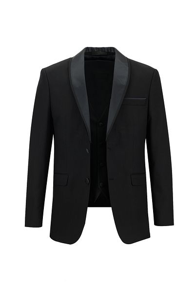 Kiğılı Tuxedo & Groom Suit - Slim Fit Slim Fit with Shawl Collar Vest