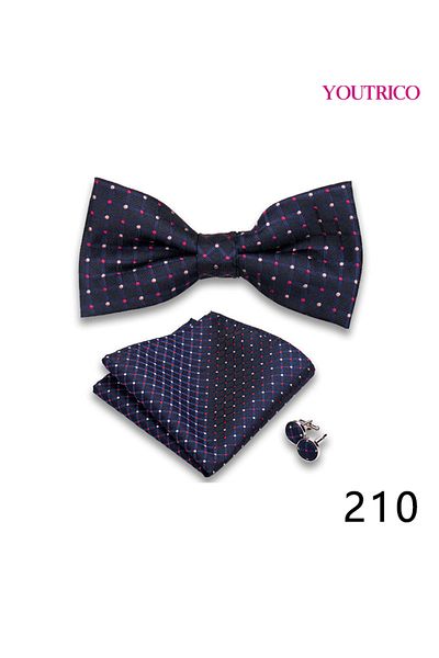 Youtrico Suit Tie Handkerchief Cufflink-Premium Handmade 3-Piece