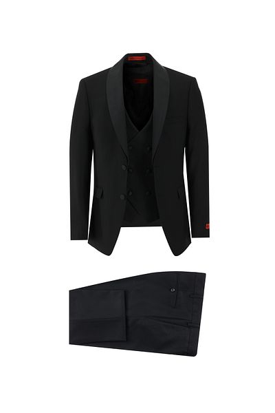 Kiğılı Slim Fit Slim Fit Tuxedo & Groom Suit with Shawl Collar Vest