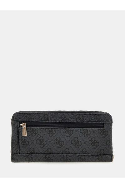 Guess Laurel Slg Large Zip Women's Anthracite Wallet Swsg8500146-Clo