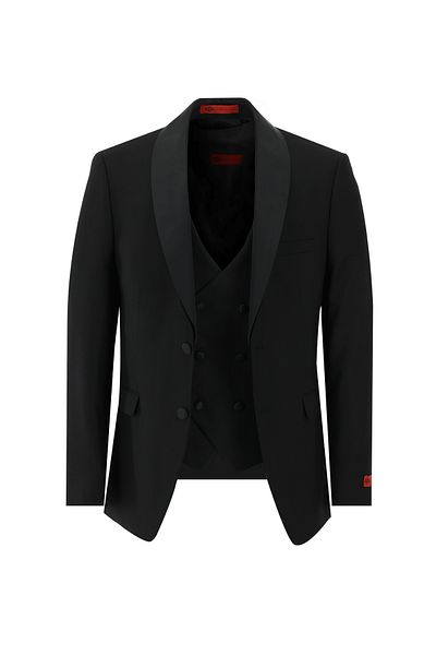 Kiğılı Slim Fit Slim Fit Tuxedo & Groom Suit with Shawl Collar Vest