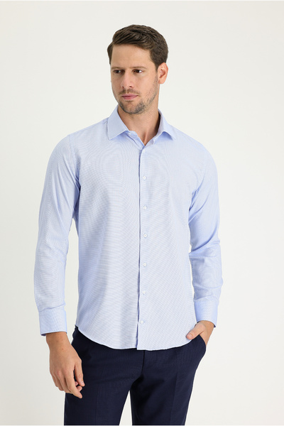 Kiğılı Cămașă cu mânecă lungă, slim fit, cu model clasic, din bumbac, ușor de...