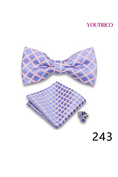Youtrico Suit Tie Handkerchief Cufflink-Premium Handmade 3-Piece