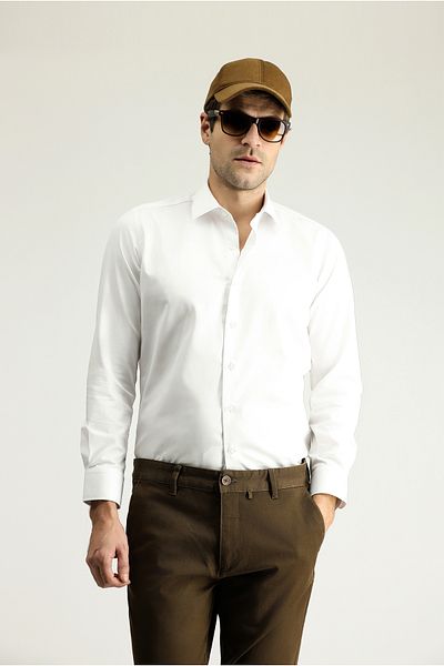 Kiğılı Long Sleeve Slim Fit - Non Iron Satin Cotton Classic Shirt