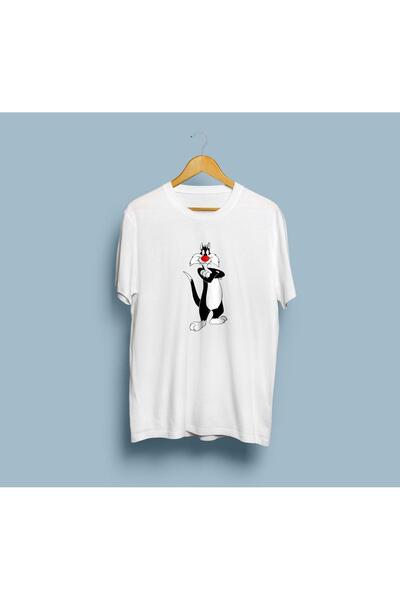 Generic Brand Sylvester unisex supradimensionat Cat tricou
