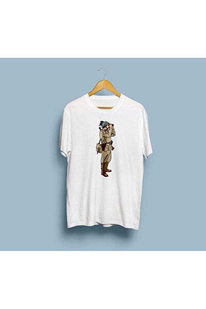 eioswear Tricou unisex italian militar B cu imprimeu O supradimensionat