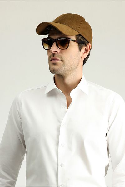 Kiğılı Long Sleeve Slim Fit - Non Iron Satin Cotton Classic Shirt