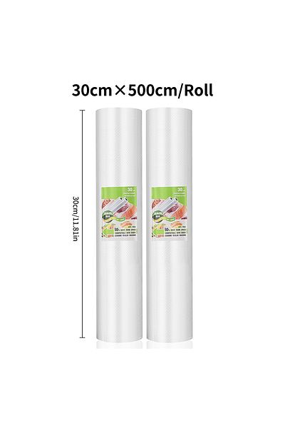 SaengQ 30-2pcs Vacuum Bags For Food Vacuum Sealer Bag Food Fresh Long Keeping 12 15 20 25 30cm*500cm Rolls/