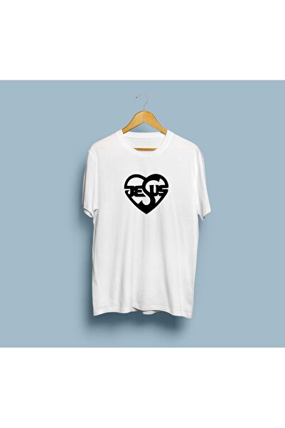 Generic Brand oversized Ιησούς Καρδιά με τύπωμα μπλουζάκι unisex