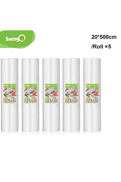 SaengQ 20cm-5pc Kitchen Bags For Vacuum Food Vacuum Sealer Bag Sous Vide Storage Sealer Bag Vacuum P