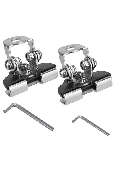SOYAVISION 1pair Sillver Black/silver Car Auto Offroad Hood Led Work Light Mount Bracket Holders A-pillar Suv C