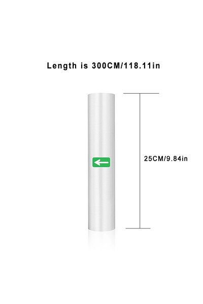 Choice 25cm 1rolls 1 Roll 300cm Vacuum Seal Bags For Food, Food Saver Bags Rolls, Household Vacuum Packing