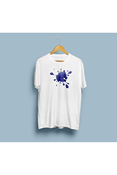 Generic Brand Oversize Paint Splash Printed Unisex T-Shirt