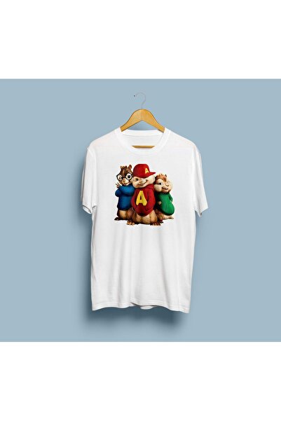 Genel Markalar Oversize Alvin ve Sincaplar Tasarım Unisex T-shirt
