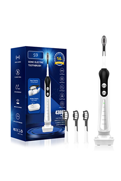 Choice1 WHITE SUBORT S9 Sonic Electric Toothbrush Cordless USB Rechargeable W...