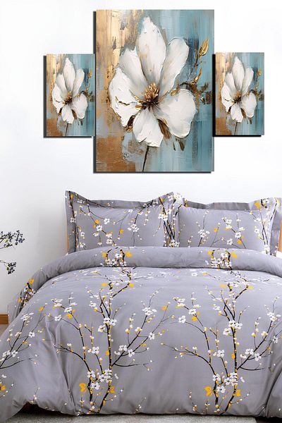 Always Double Sided Single Duvet Cover Set with Elastic Sheet