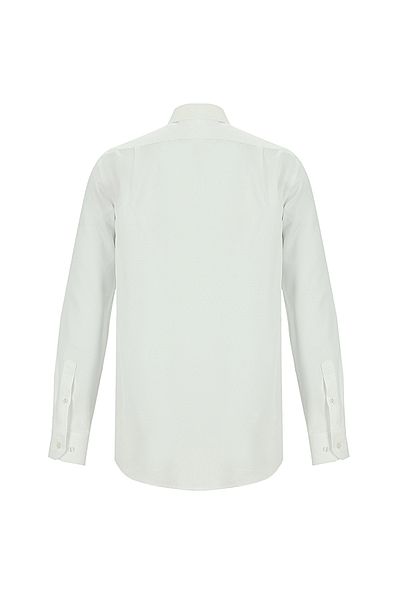 Abdullah Kiğılı Long Sleeve Patterned Classic Cotton Shirt