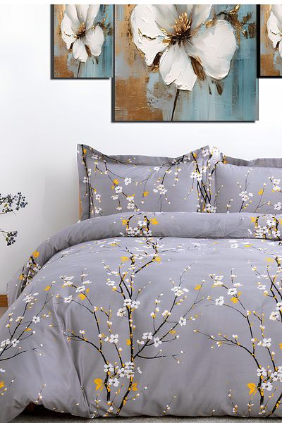 Always Double Sided Single Duvet Cover Set with Elastic Sheet